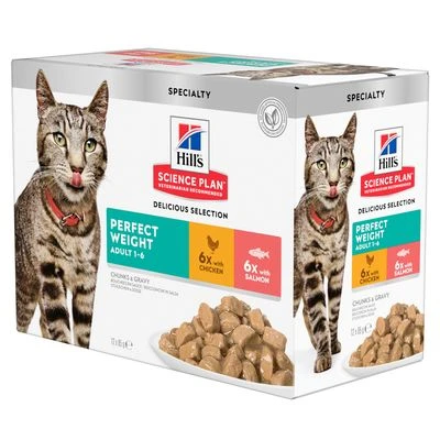 Hill's Science Plan Hill's Perfect Weight Sobres Para Gatos -Catit Ventas