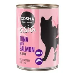 Cosma Asia En Gelatina 12 X 400 G -Catit Ventas 102196 pla cosma asia tunasalmon 400g 3 1