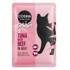 Cosma Asia 24 X 100 G En Bolsitas Para Gatos -Catit Ventas 103598 pla cosma asia tunabeef 100g 4