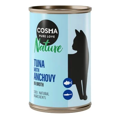 Cosma Nature 6 x 140 g Cosma Nature 6 X 140 G -Catit Ventas 104066 pla cosma nature tunaanchovy 140g 6