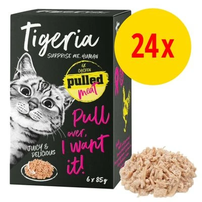 Tigeria Pulled Meat 24 x 85 g comida húmeda para gatos Tigeria Pulled Meat 24 X 85 G Comida Húmeda Para Gatos -Catit Ventas