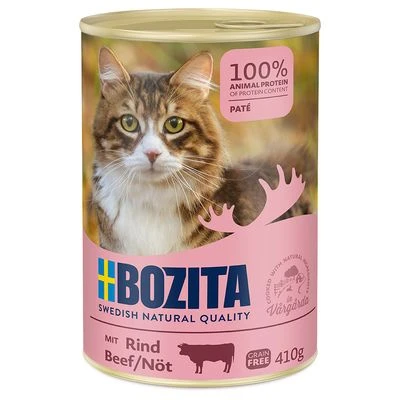 Bozita 6 x 400 g latas para gatos Bozita 6 X 400 G Latas Para Gatos -Catit Ventas 11587 pla doggy bozita nassfutter rind 410g hs 01 1