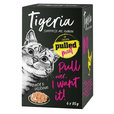 Tigeria Pulled Meat 24 x 85 g comida húmeda para gatos Tigeria Pulled Meat 24 X 85 G Comida Húmeda Para Gatos -Catit Ventas
