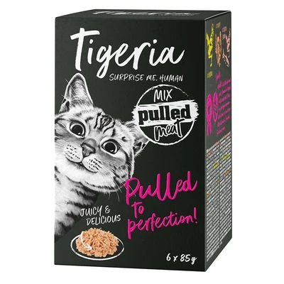 Tigeria Pulled Meat 24 x 85 g comida húmeda para gatos Tigeria Pulled Meat 24 X 85 G Comida Húmeda Para Gatos -Catit Ventas