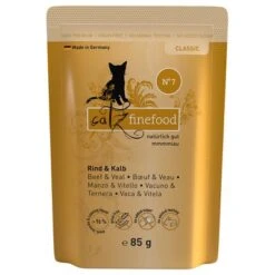 Catz Finefood En Sobres 8 X 85 G -Catit Ventas 172196 pla petsnature catzfinefood rindkalb 85g hs 01 1