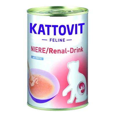 Kattovit Renal Bebida Para Gatos -Catit Ventas 1 234196 pla kattovit drink niere renal ente 135ml hs 1 4