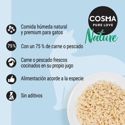 Cosma Nature 6 x 140 g Cosma Nature 6 X 140 G -Catit Ventas
