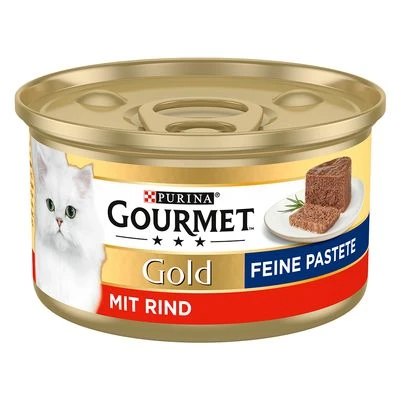 Gourmet Gold Mousse 24 x 85 g Gourmet Gold Mousse 24 X 85 G -Catit Ventas 207498 pla nestle gourmet gold feine pastete rind 85g hs 01 1
