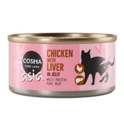 Cosma Asia En Gelatina 6 X 170 G -Catit Ventas 21759 pla cosma asia chickenliver 170g 2
