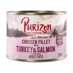 Purizon Adult 6 X 200 G Comida Húmeda Para Gatos, Sin Cereales 3 Purizon Adult 6 X 200 G Comida Húmeda Para Gatos, Sin Cereales -Catit Ventas 222396 pla purizon truthahn lachs 200g 3
