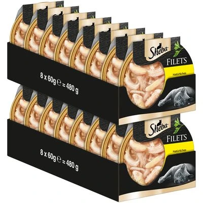 Sheba Feine Filets 16 x 60 g comida húmeda para gatos Sheba Feine Filets 16 X 60 G Comida Húmeda Para Gatos -Catit Ventas
