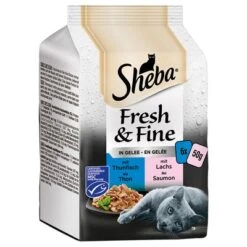 Sheba Fresh & Fine 72 X 50 G - Pack % -Catit Ventas 250804 pla mars multipack sheba freshfine frischebeutel trunfisch lachs gelle 6x50g hs 01 9