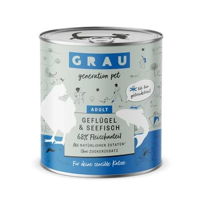 GRAU Adult Sin Cereales 6 x 800 g GRAU Adult Sin Cereales 6 X 800 G -Catit Ventas