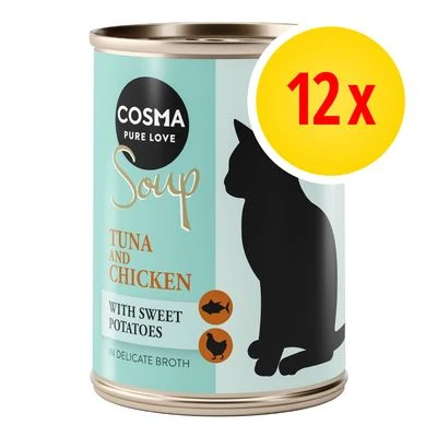 Cosma Soup sopa para gatos 12 x 100 g - Pack Ahorro Cosma Soup Sopa Para Gatos 12 X 100 G - Pack Ahorro -Catit Ventas