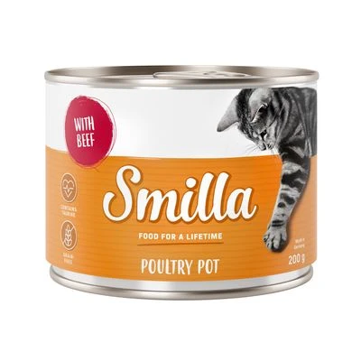 Smilla Tierna ave 24 x 200 g - Pack Ahorro Smilla Tierna Ave 24 X 200 G - Pack Ahorro -Catit Ventas 28073 pla smilla poulrypot beef 200g 1