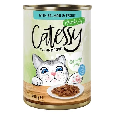 Catessy Bocaditos 24 x 400 g en latas - Pack Ahorro Catessy Bocaditos 24 X 400 G En Latas - Pack Ahorro -Catit Ventas 28349 pla catessy gravy salmon 400g 0