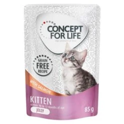 Concept For Life 48 X 85 G - Pack Ahorro 18 Concept For Life 48 X 85 G - Pack Ahorro -Catit Ventas 288378 pla concept for life kitten salmon gelee 85g 5