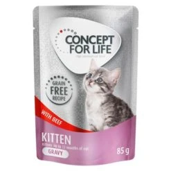 Concept For Life 48 X 85 G - Pack Ahorro 16 Concept For Life 48 X 85 G - Pack Ahorro -Catit Ventas 293101 pla concept for life kitten beef so e 85g 3