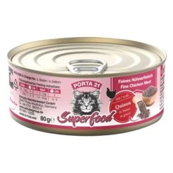 Porta 21 Superfood Comida Húmeda Para Gatos 6 X 80 G -Catit Ventas 308297 pla porta21 superfood huhnquinoa 80g hs 01 5