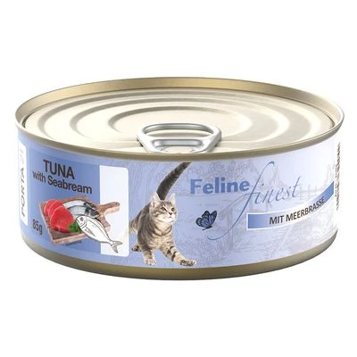 Feline Finest 6 X 85 G Comida Húmeda Para Gatos -Catit Ventas 342998 pla feline finest katzen nassfutter thunfisch meerbrasse 85g hs 01 8