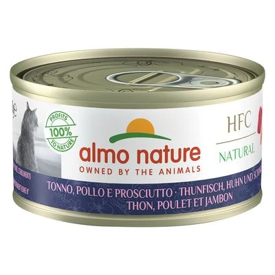 Almo Nature HFC Natural 6 x 70 g Almo Nature HFC Natural 6 X 70 G -Catit Ventas 361898 pla almonature thunfisch natural 6x70g hs 01 5 1