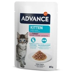 Advance Kitten Con Pavo Comida Húmeda Para Gatos -Catit Ventas 374596 affinity advance kitten truthahn hs 06 0