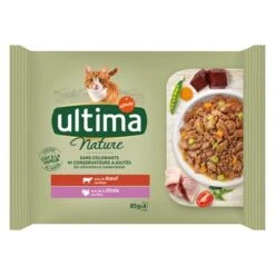 Ultima Cat Nature 12 X 85 G Comida Húmeda Para Gatos -Catit Ventas 384700 pla affinity ultima cat nature rind hs 01 0