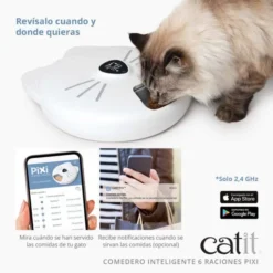 Catit Comedero Inteligente Pixi 6 Raciones -Catit Ventas 43754 Catit PIXI Smart 6 Meal Feeder Panel 4 ES 628x628.jpg
