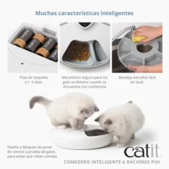 Catit Comedero Inteligente Pixi 6 Raciones -Catit Ventas 43754 Catit PIXI Smart 6 Meal Feeder Panel 5 ES 628x628.jpg