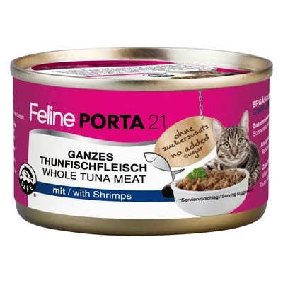 Feline Porta 21 comida para gatos 6 x 90 g Feline Porta 21 Comida Para Gatos 6 X 90 G -Catit Ventas 4630 pla felineporta21 tunashrimps 90g 7 1