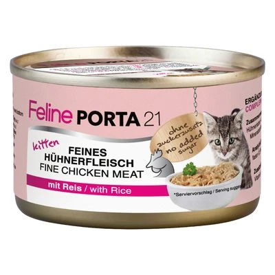 Feline Porta 21 comida para gatos 6 x 90 g Feline Porta 21 Comida Para Gatos 6 X 90 G -Catit Ventas 4730 pla felineporta21 huhnreiskitten 90g 9 1