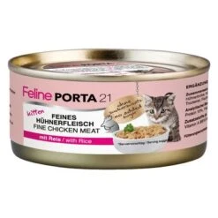 Feline Porta 21 Pack Ahorro 24 X 156 G -Catit Ventas 4739 pla felineporta21 huhnreiskitten 156g 9