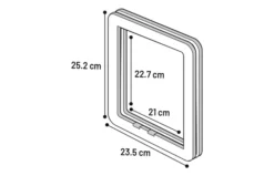Flamingo Puerta Para Gatos Grandes 4 Way 235 X 252 Mm -Catit Ventas 507517 T 01 63a015ce72a4b