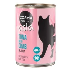 Cosma Asia En Gelatina 12 X 400 G -Catit Ventas 52846 pla cosma asia tunacrab 400g 2 1