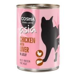 Cosma Asia En Gelatina 12 X 400 G -Catit Ventas 52937 pla cosma asia chickenliver 400g 8 1