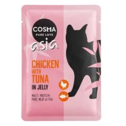 Cosma Asia 24 X 100 G En Bolsitas Para Gatos -Catit Ventas 55567 pla cosma asia chickentuna 100g 6