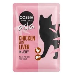 Cosma Asia 24 X 100 G En Bolsitas Para Gatos -Catit Ventas 55568 pla cosma asia chickenliver 100g 6