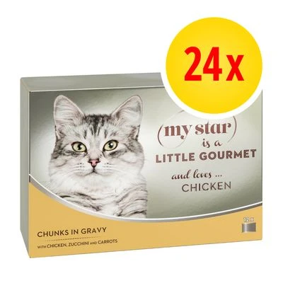 My Star Bocaditos en salsa Gourmet en latas 24 x 85 g para gatos My Star Bocaditos En Salsa Gourmet En Latas 24 X 85 G Para Gatos -Catit Ventas