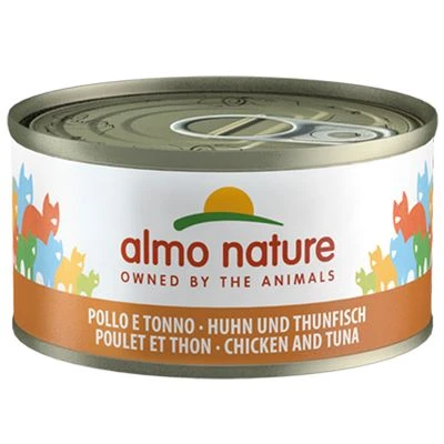 Almo Nature HFC Natural 6 x 70 g Almo Nature HFC Natural 6 X 70 G -Catit Ventas 64538 pla almonature huhn und thunfisch 3 1