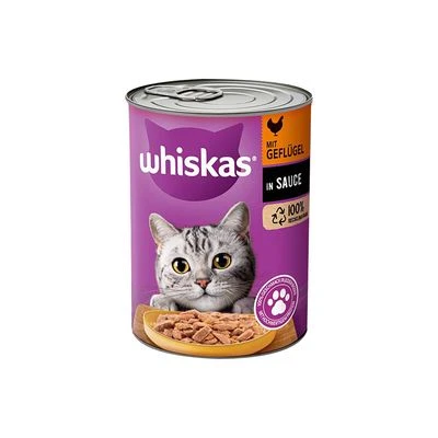Whiskas 1+ años en lata 12 x 400 g Whiskas 1+ Años En Lata 12 X 400 G -Catit Ventas