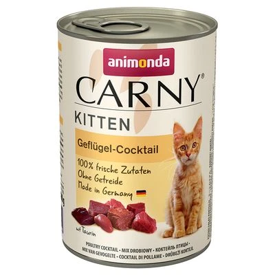 Animonda Carny Kitten 6 / 12 X 400 G -Catit Ventas 68267 pla animonda carny kitten gefluegel cocktail 400g hs 01 8