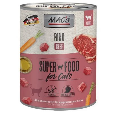 MAC's 6 x 800 g en latas para gatos MAC's 6 X 800 G En Latas Para Gatos -Catit Ventas 69647 pla macs katzenfutter rind 800g hs 01 7