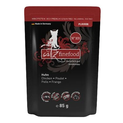 catz finefood Purrrr en sobres 8 x 85 g Catz Finefood Purrrr En Sobres 8 X 85 G -Catit Ventas 70132 pla pets nature catz finefood purrrr pouch huhn 3