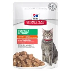 Hill's Science Plan Hill's Perfect Weight Sobres Para Gatos -Catit Ventas 70906 pla hills perfectweightadult salmon 1