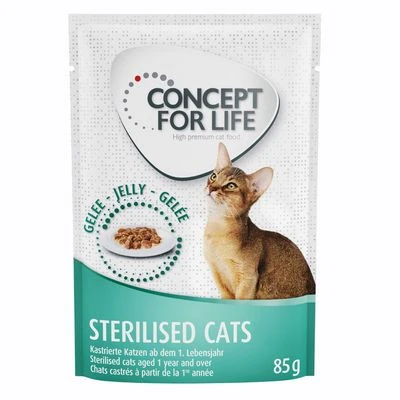 Concept For Life 24 X 85 G en Salsa Y En Gelatina - Pack Ahorro Mixto -Catit Ventas 71081 pla concept for life katze nass sterilised gelee 85g 2