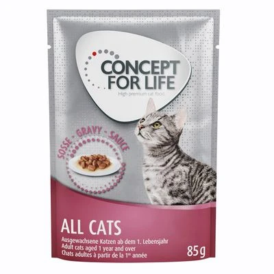 Concept for Life 48 x 85 g - Pack Ahorro Concept For Life 48 X 85 G - Pack Ahorro -Catit Ventas 71083 pla concept for life katze nass all cats sauce 85g 6