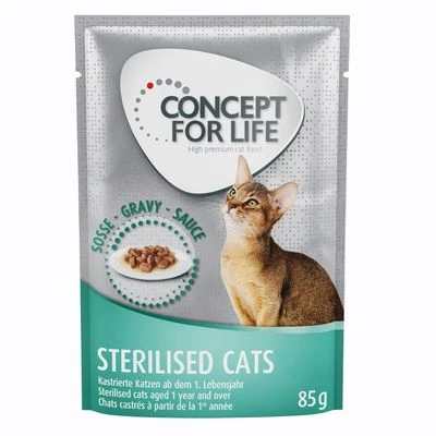 Concept for Life 48 x 85 g - Pack Ahorro Concept For Life 48 X 85 G - Pack Ahorro -Catit Ventas 71127 pla concept for life katze nass sterilised sauce 85g 4