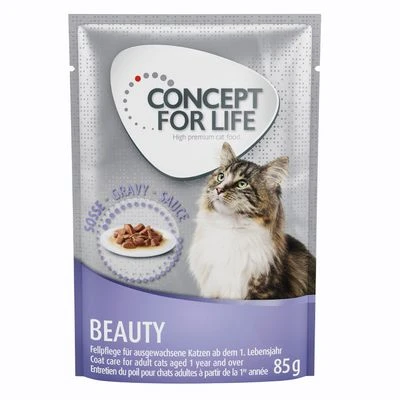 Concept For Life 24 X 85 G en Salsa Y En Gelatina - Pack Ahorro Mixto -Catit Ventas 71134 pla concept for life katze nass beauty sauce 85g 8
