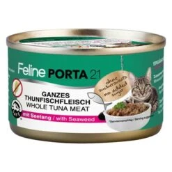 Feline Porta 21 Pack Ahorro 24 X 90 G -Catit Ventas 7160 pla felineporta21 tunaseetang 90g 5