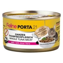 Feline Porta 21 Pack Ahorro 24 X 90 G -Catit Ventas 7170 pla felineporta21 tunaaloe 90g 0